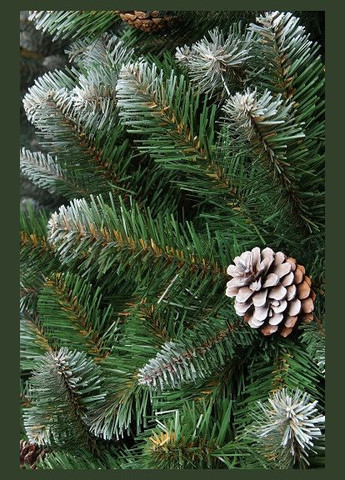 Ель 90 см, Empress зеленая с эффектом покрытия инеем и шишками Triumph Tree (329407089)