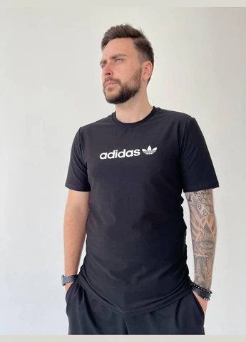 Чорна чоловіча футболка No Brand