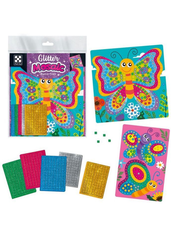 Набор для творчества с блестящей мозаикой "Бабочки" VT4511-15 Vladi toys (317308867)