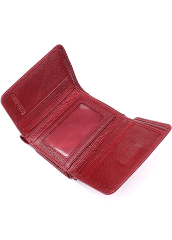 Компактний жіночий гаманець із натуральної шкіри 23073 Бордовий st leather (330359584)