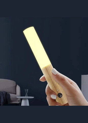 Беспроводной ночник с датчиком движения и магнитным креплением, под дерево. No Brand (346440204)