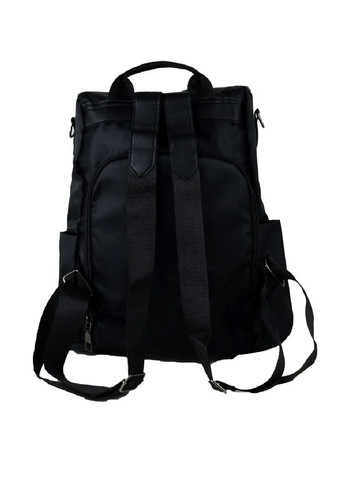 Рюкзак сумка кежуал городской женский с системой антивор съемным плечевым ремнем нейлон 31х28х12 см (477600-Prob) Черный Unbranded (298319458)