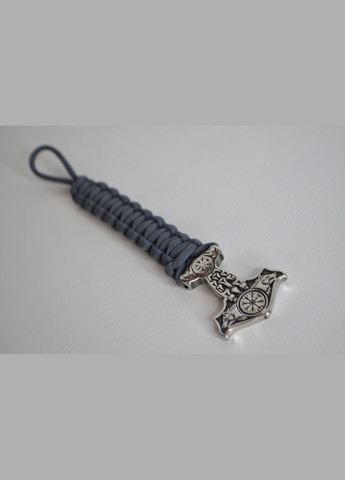 Браслет с молотом тора из нержавеющей стали + брелок в подарок No Brand (341738717)