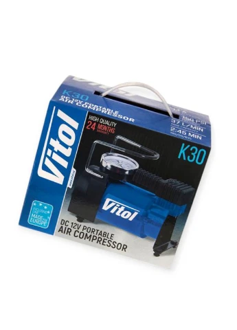 Компресор 10атм/37л/14а/1м шланг/прик./сумка Vitol (315345024)