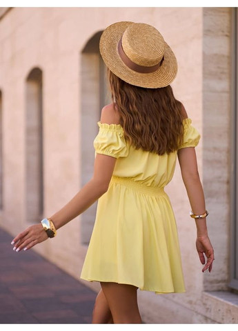 Комбінована плаття 15253 жовте ISSA PLUS однотонна