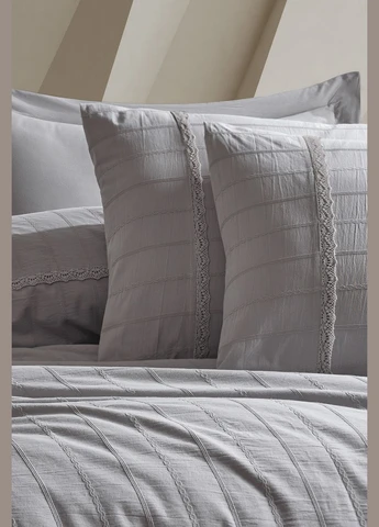 Постільна білизна Stonewashed Ranforce 200 х 220 см Jasmin Gri Saheser (339865790)