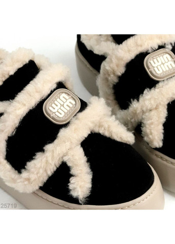 No Brand Зимові автоледі чорний з натуральна замша, — зима (368375863)