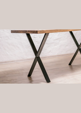 Стол с прямоугольными краями M (орех) Деревянный практичный стол для работы на компьютере EcoWalnut (294342580)