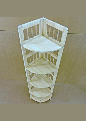 Стеллаж угловой для ванной из дерева Аралия бланже (ВУГ-000201) No Brand (328091082)