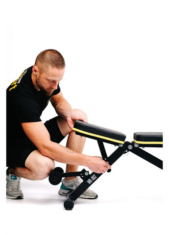 Скамейка тренировочная WB-002 универсальная для жима и пресса. Besport (360801960)