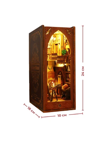 Бук нук конструктор Библиотека книг миниатюрный домик Book Nook Library of Books DIY HOUSE No Brand (394028409)