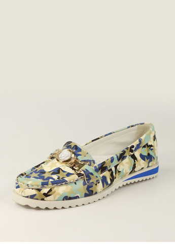 Кольорові легкі шкіряні мокасини No Brand