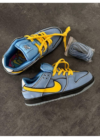 КРОСІВКИ ЖІНОЧІ NIKE SB DUNK POWERPUFF GIRLS BUBBLES . НАЙК СБ ДАНК No Brand жовті демісезони (368884575)