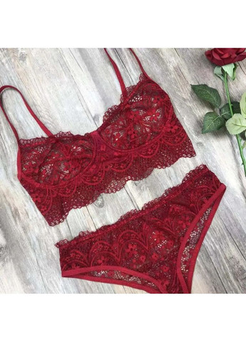 Бордовий демісезонний комплект China