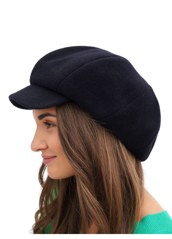 Кепка женская восьмиклинка тёмно-синяя шерстяная VECONS Восьмиклинка — додає об'єму та стильності (319170492)