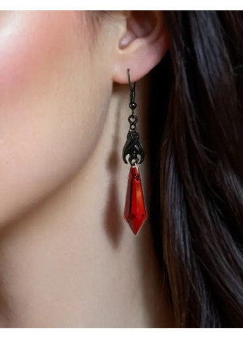 Сережки кажани з кристалами, готичні, гелловін, 1482 No Brand (362453658)
