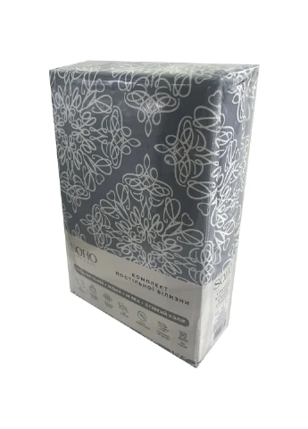 Комплект постільної білизни Євро 200*220 Charme Grey (PATTERN 3-E) Soho (363857026)