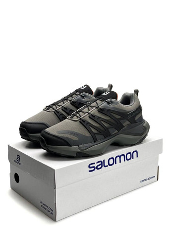 Оливковые (хаки) демисезонные кроссовки мужские salomon No Brand XT PU_RE GTX Khaki Black