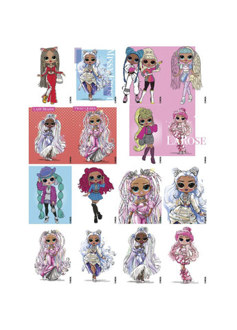 Раскраска со стикерами «Fashion Show LaRose» цвет разноцветный CB-00284112 No Brand (357014842)