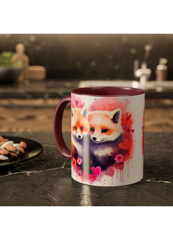 Керамічна чашка з дизайном "Лисички" No Brand (368671487)