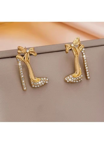 Сережки жіночі із стразами Туфельки No Brand (377196854)