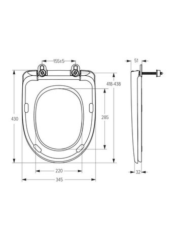 Сидіння для унітазу СП-5 Полімердеталь (359438455)