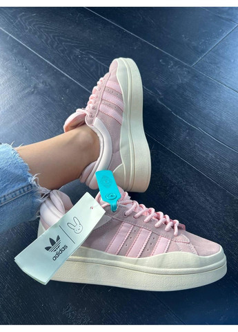 КРОСІВКИ ЖІНОЧІ ADIDAS CAMPUS X BAD BUNNY PINK PREMIUM АДІДАС КАМПУС No Brand рожеві демісезони (369392491)