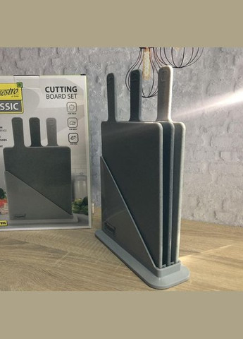 Набор из четырех разделочных досок MR-1787G доски разделочные пластиковые на подставке Кухонная утварь Maestro (306447654)