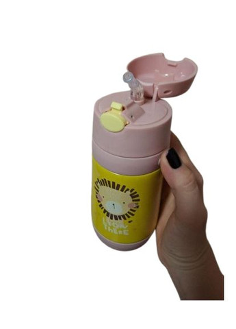 Термос-поїлка MT-2090-50 дитяча з трубочкою 350мл Рожево жовтий Stenson (362446455)