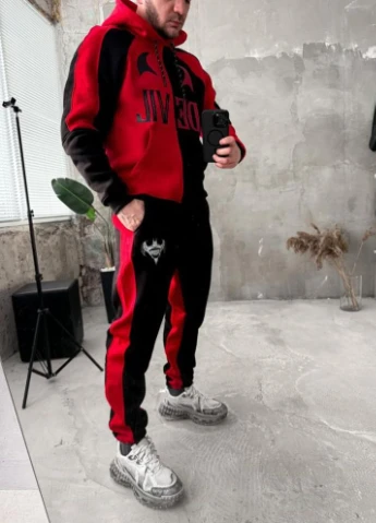 Спортивний костюм утеплений чоловічий зима осінь No Brand (314903405)