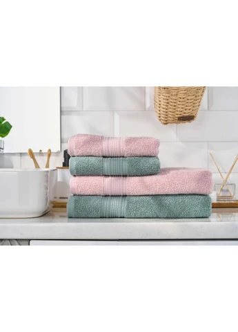 Рушник махровий SuperSoft 50х90см 100% бавовна для ванни та душу м'який полотенце Ardesto рожевий