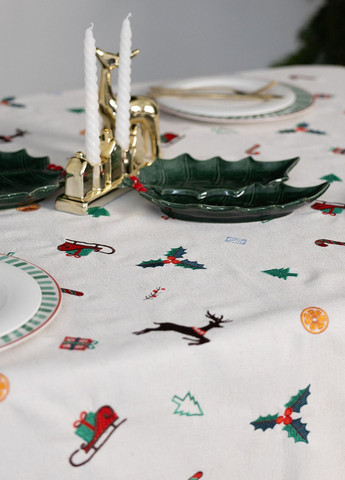 Новогодняя скатерть "Рождественская мелодия" р.3,00*1,55 Едельвіка скатертина (369733319)