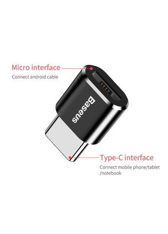 Переходник mini Micro USB to TypeC |2.4A| (CAMOTG-01) Baseus (294754415)