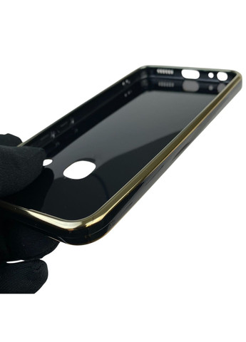 Чехол для Y17 с кольцом MagSafe с золотой окантовкой на виво у17 черный gs1 Vivo (366228943)