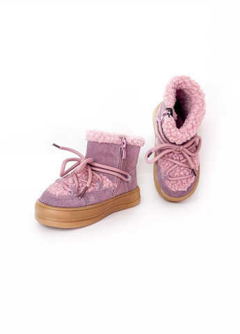 Розовые зимние угги/аггсы 21 г 14 см розовый артикул з243 Lilin