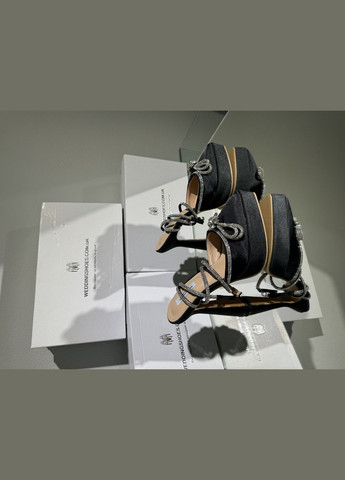 No Brand Вечірні туфлі на платформі чорний з текстиль, — (311592002)