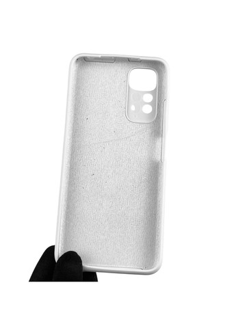 Чохол для Redmi Note 11S силіконовий з мікрофіброю нековзний на сяомі редмі нот 11с білий Xiaomi (366386452)