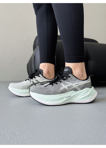 Сірі Осінні кросівки чоловічі asics superblast grey / mint асікс супербласт No Brand