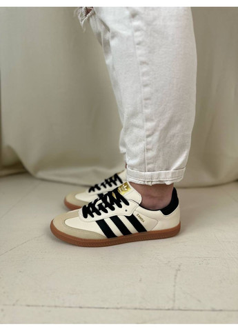 КРОСІВКИ ЖІНОЧІ ADIDAS SAMBA OG CREAM WHITE SAND STRATA АДІДАС САМБА No Brand білі демісезони (367166868)