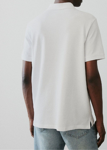 Белая футболка-поло для мужчин H&M