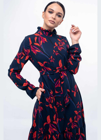 Темно-синее кэжуал платье ри мари рут пл 10.2-09/19 силуэтная, с пышной юбкой RiMari