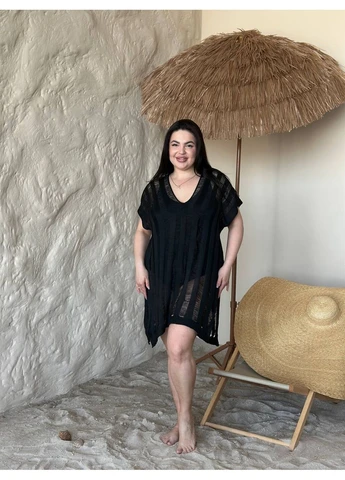 Женская белая пляжная туника PLUS SIZE Luna (400359164)