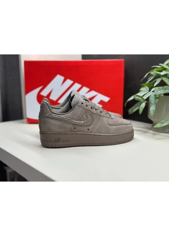 Коричневі літні кросівки nike air force 1 07 mibrown найк аір форс 1 коричневі No Brand