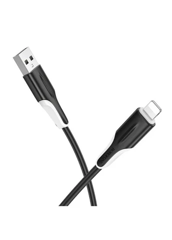 Дата кабель Borofone USB to Lightning 2.4A ТПЕ 1м Чёрный No Brand BX119 (402062440)