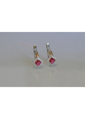 Серебряные серьги с золотыми напайками Silver Style (367112894)