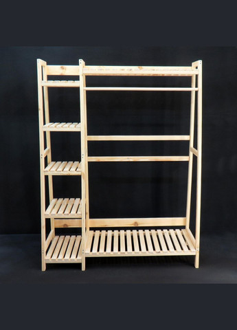 Стійка вішалка для одягу з дерева Пловдив 130 бланже (СВГ-131301) No Brand (328081958)