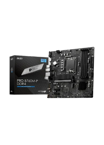 Материнская плата PRO B760M-P DDR4 s1700 B760 4xDDR4 M.2 HDMI DP D-Sub mATX MSI (391552306)