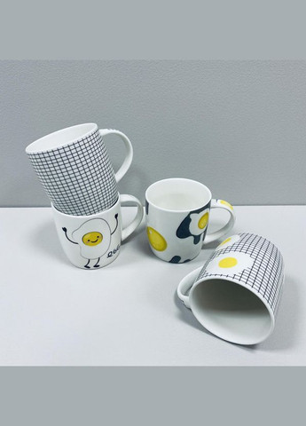 Набор чашек фарфоровых 4 шт. 350 мл Funny Eggs M0520-SDM020-1380 Milika (317203771)