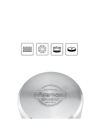 Ківш LEDA з нержавіючої сталі 1.2 л 14x8.5 см (5239) Fissman (311197309)