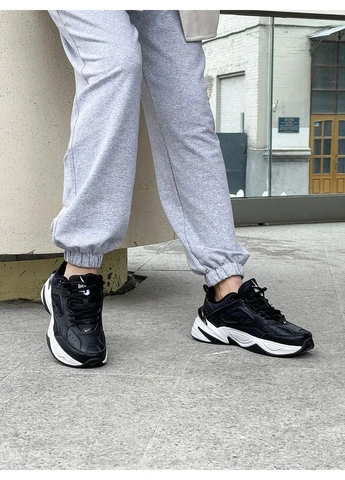 Белые летние кроссовки nike m2k tekno black white 3 найк м2к текно No Brand